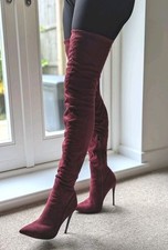 Sexy burgundy suede for sale  LEWES