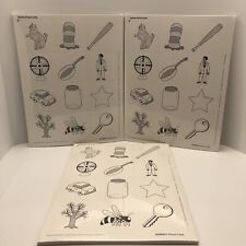 Cartões ilustrados e folhas de alfabeto de material didático para sala de aula para professores em casa comprar usado  Enviando para Brazil