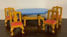 Mesa de jantar e 4 cadeiras Little Tikes Grand Mansion móveis para casa de bonecas comprar usado  Enviando para Brazil