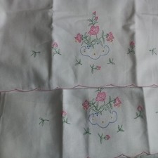 Vintage embroidered pillowcase for sale  DRONFIELD