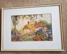 Vintage framed embroidery for sale  LIVERPOOL