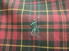 Camisa social xadrez L vintage polo Ralph Lauren verde pônei BLAKE borgonha LO MILES comprar usado  Enviando para Brazil