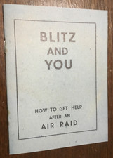 Ww2 blitz booklet for sale  LYTHAM ST. ANNES