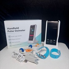 Oxímetro de pulso portátil SpO2 PR monitor de oxigênio no sangue frequência cardíaca adultos + bebês comprar usado  Enviando para Brazil