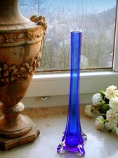 Stangenvase blau glasvase gebraucht kaufen  Bad Mergentheim