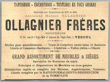 1907 ollagnier tapestry d'occasion  Expédié en Belgium