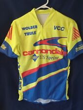 Camiseta deportiva de colección Cannondale EE. UU. Sprint Bicicleta L 3/4 Cremallera Clif Bar Wobler Thule EE. UU. segunda mano  Embacar hacia Argentina