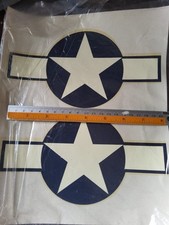 Adesivos Waterslide para aeronaves modelo RC em grande escala final da Segunda Guerra Mundial USAAF Insígnia [Par] comprar usado  Enviando para Brazil