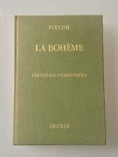 La Bohème Spartito G.Puccini (Partitura D’orchestra - PR 110) G.Ricordi & C 1953 comprar usado  Enviando para Brazil