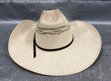 Chapéu de palha M&F Twister cor natural ocidental masculino tamanho 7 palha comprar usado  Enviando para Brazil