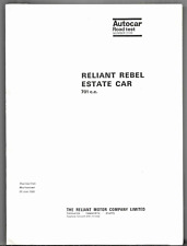 Reliant rebel 700 for sale  UK