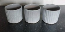 Grey glazed ribbed for sale  WOLVERHAMPTON