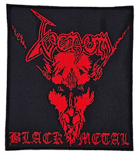 REMENDO BORDADO VENOM BLACK METAL VERMELHO (BORDA QUADRADA), usado comprar usado  Enviando para Brazil