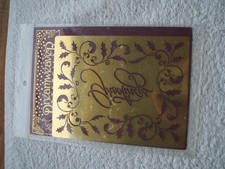 Dreamworld brass stencil for sale  BATH