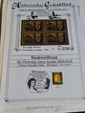 Euro briefmarken gedenkblatt gebraucht kaufen  Weimar