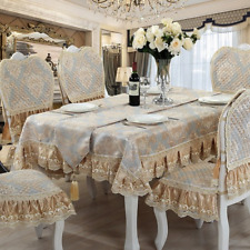 Juego de cojines para silla estilo europeo mantel a prueba de polvo banquete mantel hogar segunda mano  Embacar hacia Mexico
