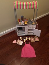 Carrinho de lanche aposentado American Girl Campus com comida, dinheiro e muitos acessórios comprar usado  Enviando para Brazil