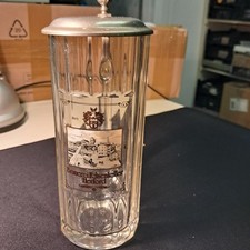 Bierkrug glas zinndeckel gebraucht kaufen  Herford