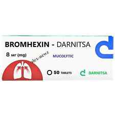 Bromhexina (Bromhexina) 8 mg / 50 COMPRIMIDOS (5x10) segunda mano  Embacar hacia Argentina