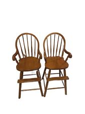 Vintage wooden highchair for sale  Aston