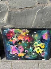 Fiori astratti colorati usato  Traversetolo