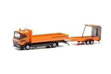 herpa 956246 Mercedes-Benz Atego ´13 Pritschen-LKW mit Verkehrssicherungsanhä... comprar usado  Enviando para Brazil