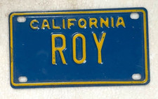 Mini placa de etiqueta de licença Califórnia ROY motocicleta triciclo bicicleta brinquedo pedal carro comprar usado  Enviando para Brazil