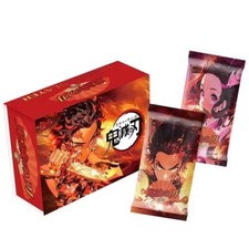 Cartões colecionáveis Demon Slayer anime Kimetsu No Yaiba coleção caixa lacrada comprar usado  Enviando para Brazil
