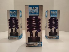 (3) Lâmpadas pretas de 22 watts CFL luzes de festa, usado comprar usado  Enviando para Brazil