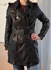 Designer leder trenchcoat gebraucht kaufen  Kalletal