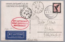 Graf zeppelin reçu d'occasion  Expédié en France