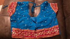 Blue res saree for sale  LONDON