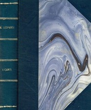 Canti. giacomo leopardi. usato  Italia