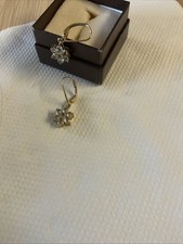 Gold dropped earrings for sale  HECKMONDWIKE