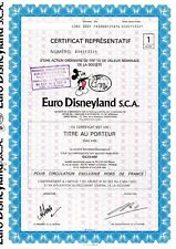 Euro Disneyland S.C.A, Paris 1983 (1 Action) mit Coupons - uncancelled comprar usado  Enviando para Brazil