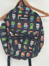 Mochila Minecraft tamanho único preta infantil meninos meninas unissex bolsa escolar comprar usado  Enviando para Brazil
