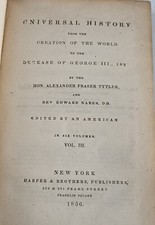 Universal History From the Creation of the World By Alexander Fraser Tytler 1856 comprar usado  Enviando para Brazil