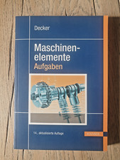 Decker maschinenelemente aufga gebraucht kaufen  Lübeck