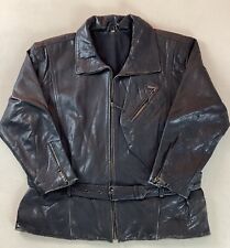 Vintage leather biker for sale  ROYSTON