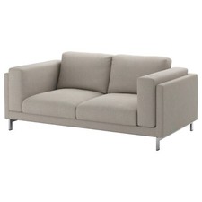 Zestaw pokrowców Ikea na sofę 2-osobową Nockeby w kolorze jasnoszarym 002.804.06 na sprzedaż  Wysyłka do Poland