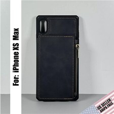 Capa carteira projetada para iPhone XS MAX: "cinza grafite" couro sintético | Capa flip comprar usado  Enviando para Brazil