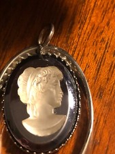 Vintage oval cameo for sale  LONDON