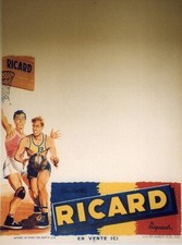 Ricard affiche originale d'occasion  Velleron