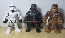 Usado, Conjunto de 3 Star Wars Galactic Heroes Darth Vader Storm Trooper Chewbacca 10" de altura comprar usado  Enviando para Brazil