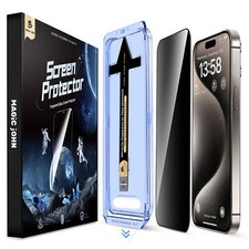 Usado, MAGIC JOHN 2 pacotes para iPhone 15 14 13 12 11Pro Max protetor de tela de vidro privacidade comprar usado  Enviando para Brazil