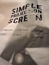 Simple projection screen for sale  Logansport