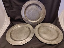Pewter plates antique for sale  BILSTON