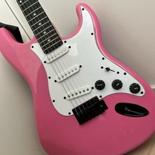 Pink electric guitar for sale  Bronx