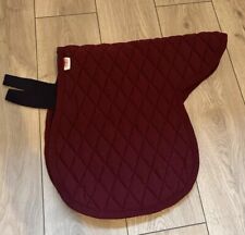 Burgundy saddle pad for sale  CHELMSFORD