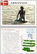 Cartão postal 2009 x00923 Pequena Sereia Copenhague Dinamarca selo comprar usado  Enviando para Brazil